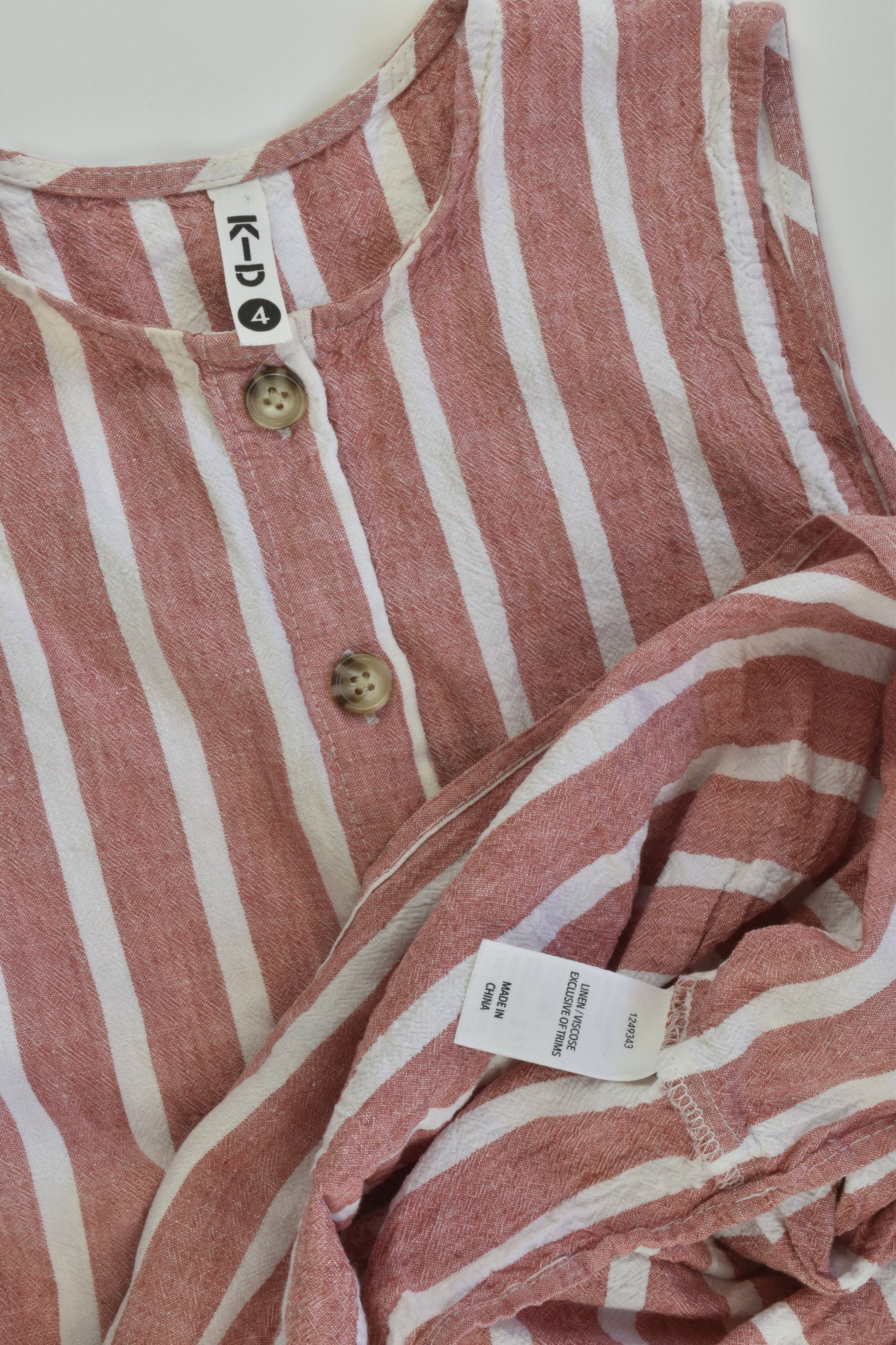 K-D Size 4 Linen Blend Dress