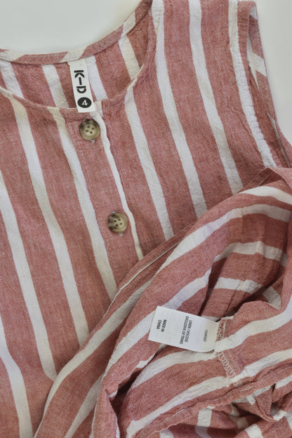 K-D Size 4 Linen Blend Dress