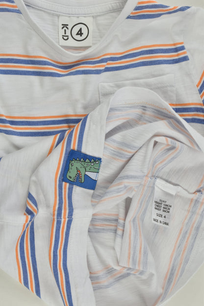 K-D Size 4 Striped T-shirt