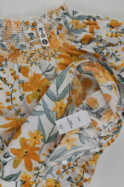 K-D Size 5 Floral Blouse