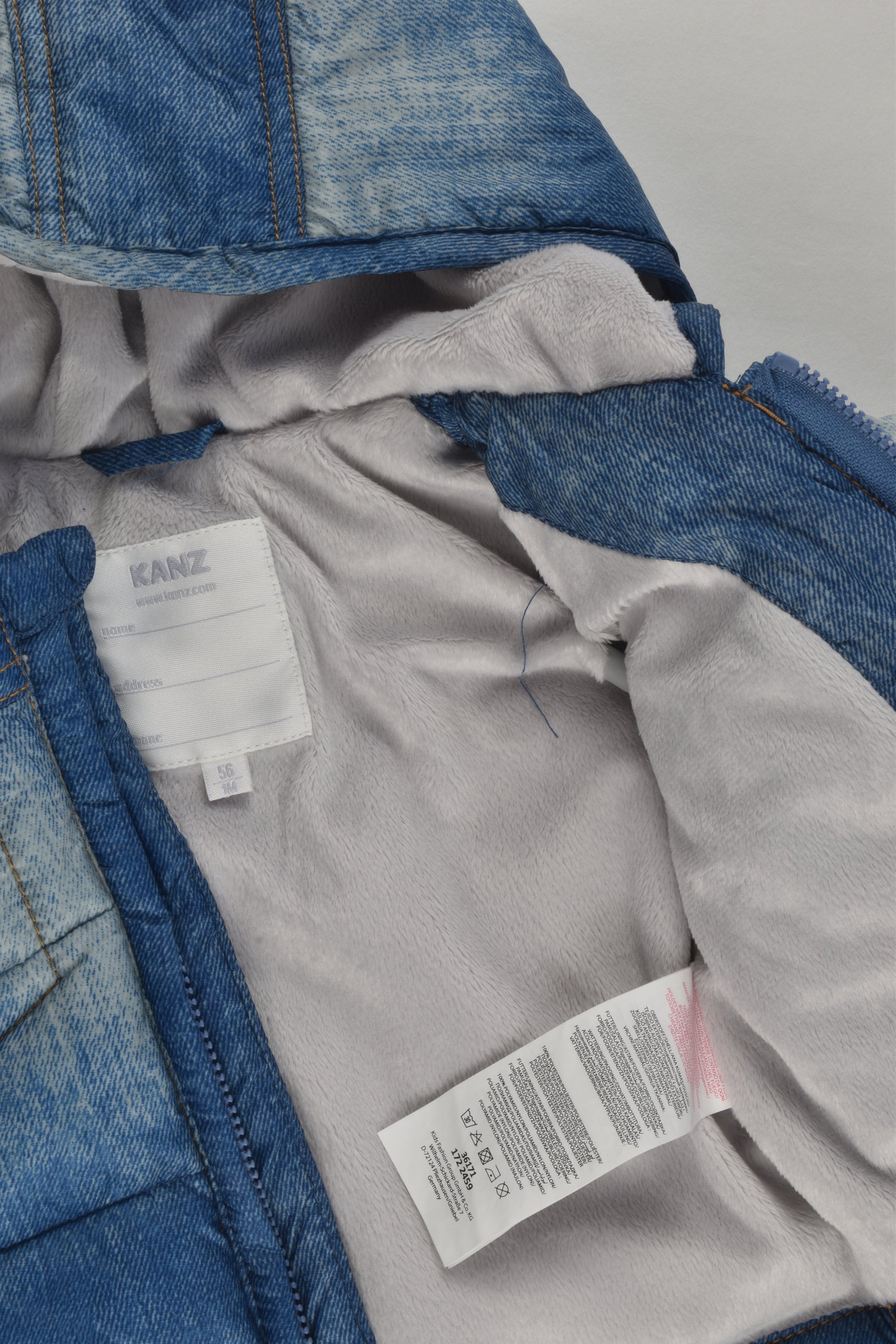 Kanz Size 000 (56 cm, 1 months) Warm Puffer Jacket