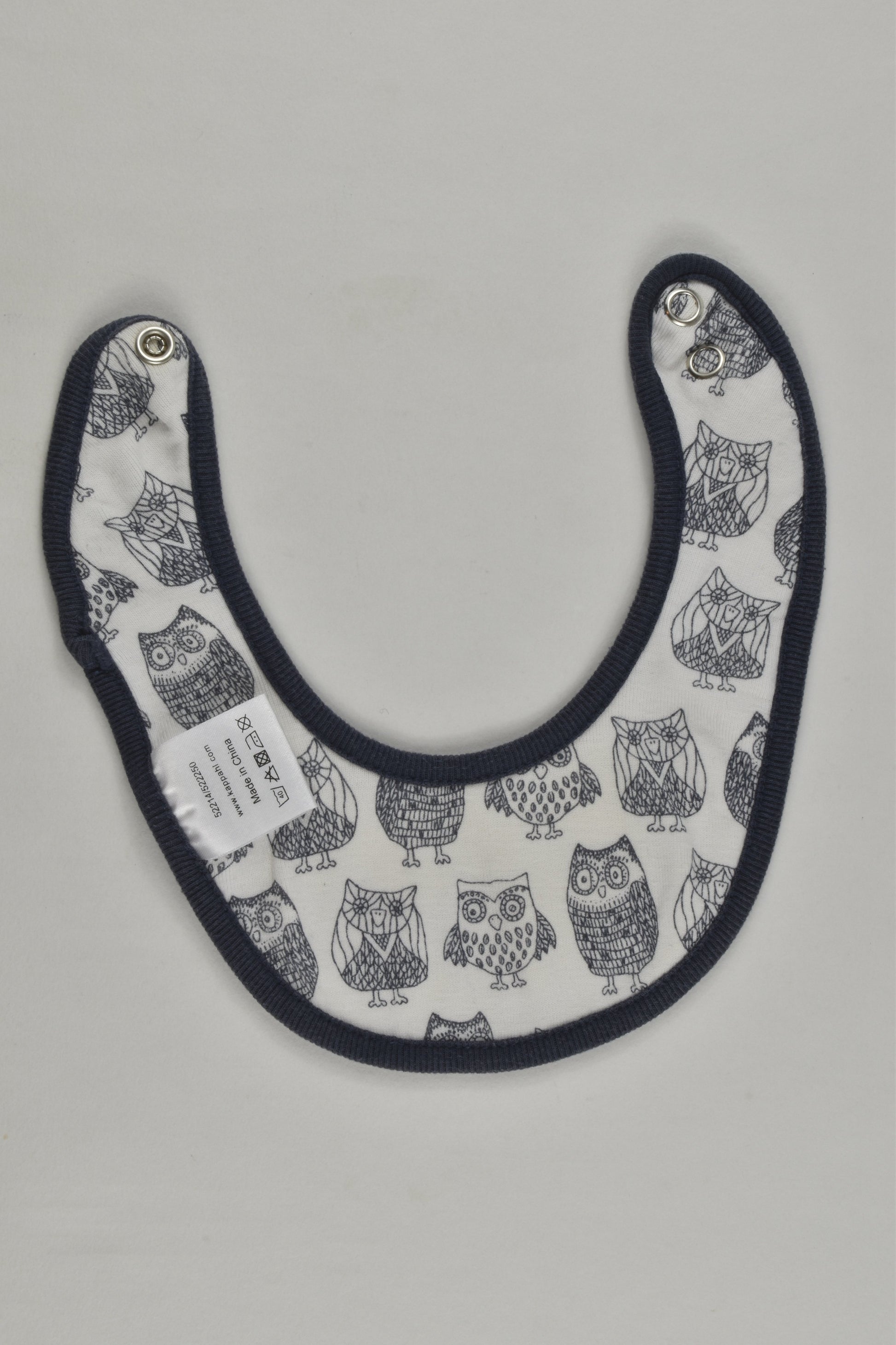 KappAhl Organic Owl Baby Bib