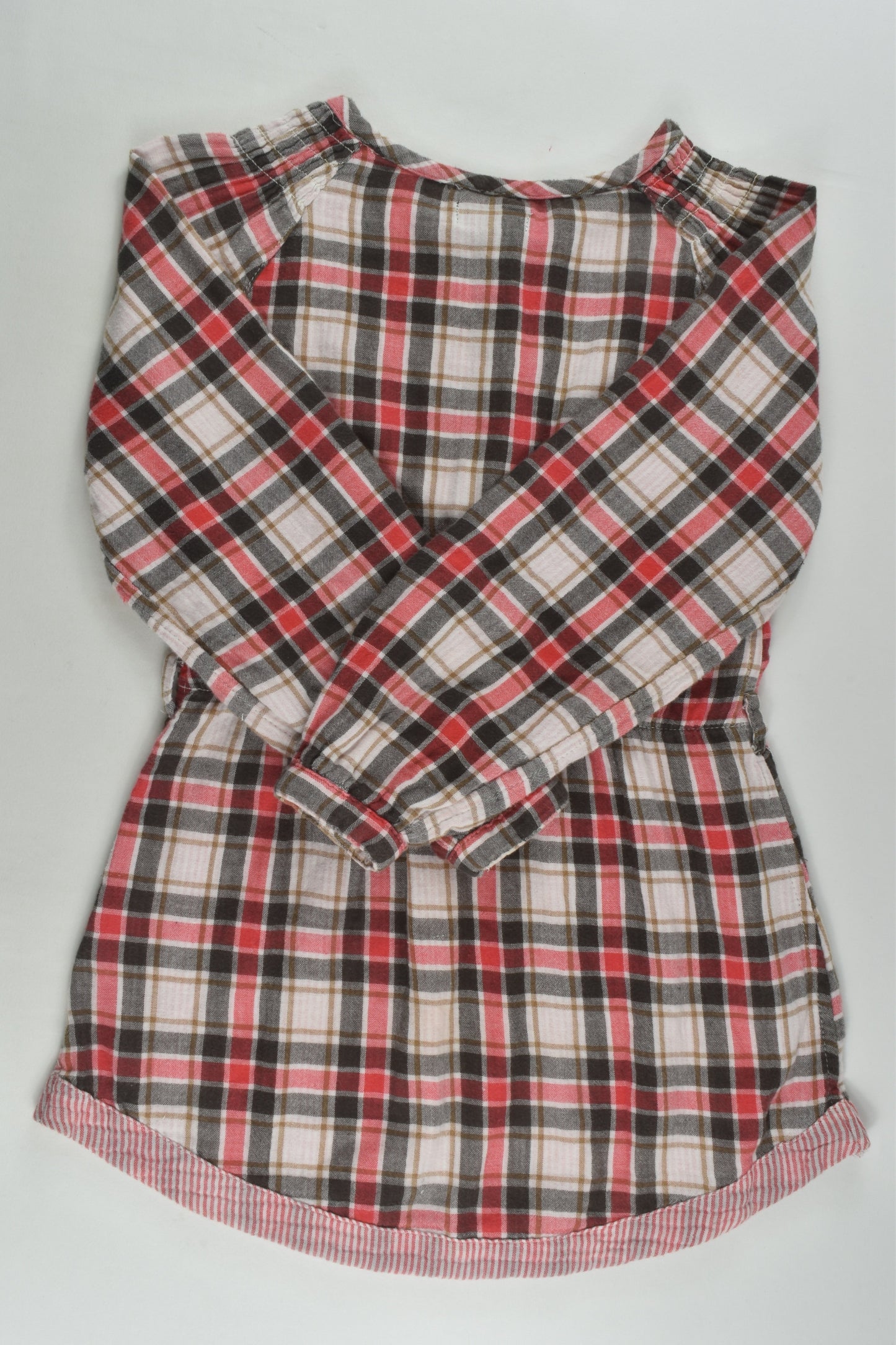 KappAhl Size 6 (116 cm) Checked Dress/Tunic