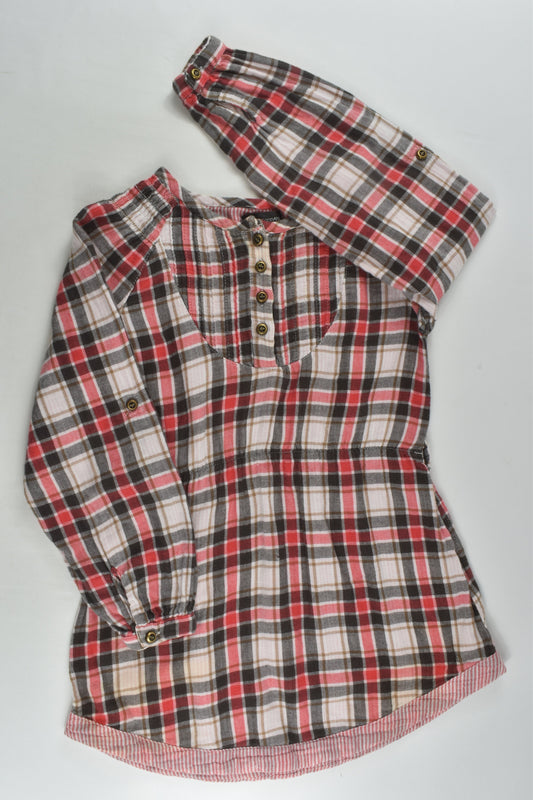 KappAhl Size 6 (116 cm) Checked Dress/Tunic