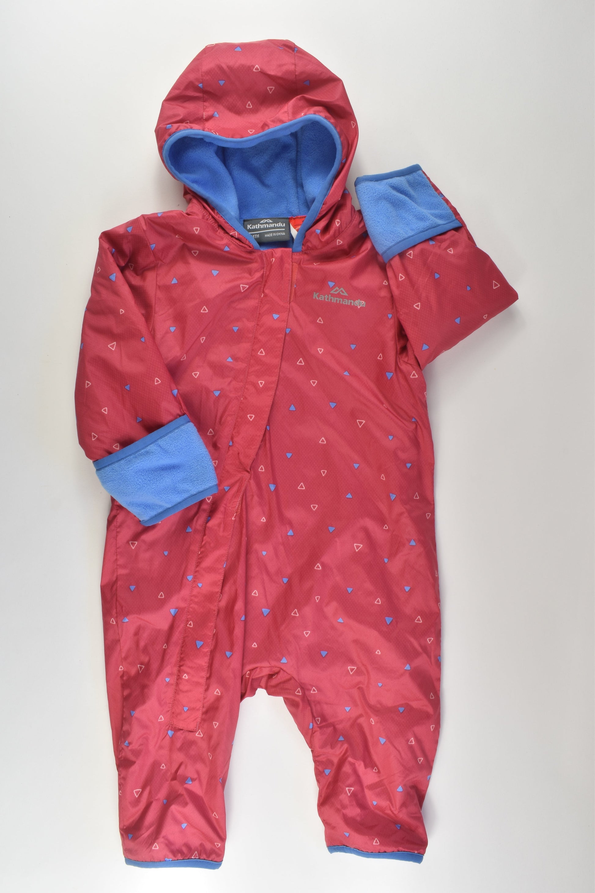 Kathmandu Size 0 (12 months) Fleece Lined Outdoors Suit