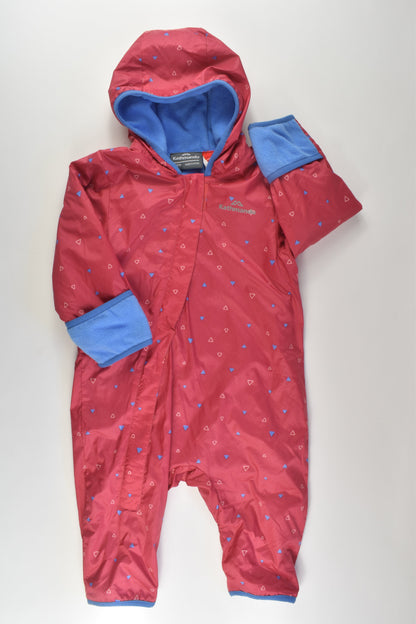 Kathmandu Size 0 (12 months) Fleece Lined Outdoors Suit