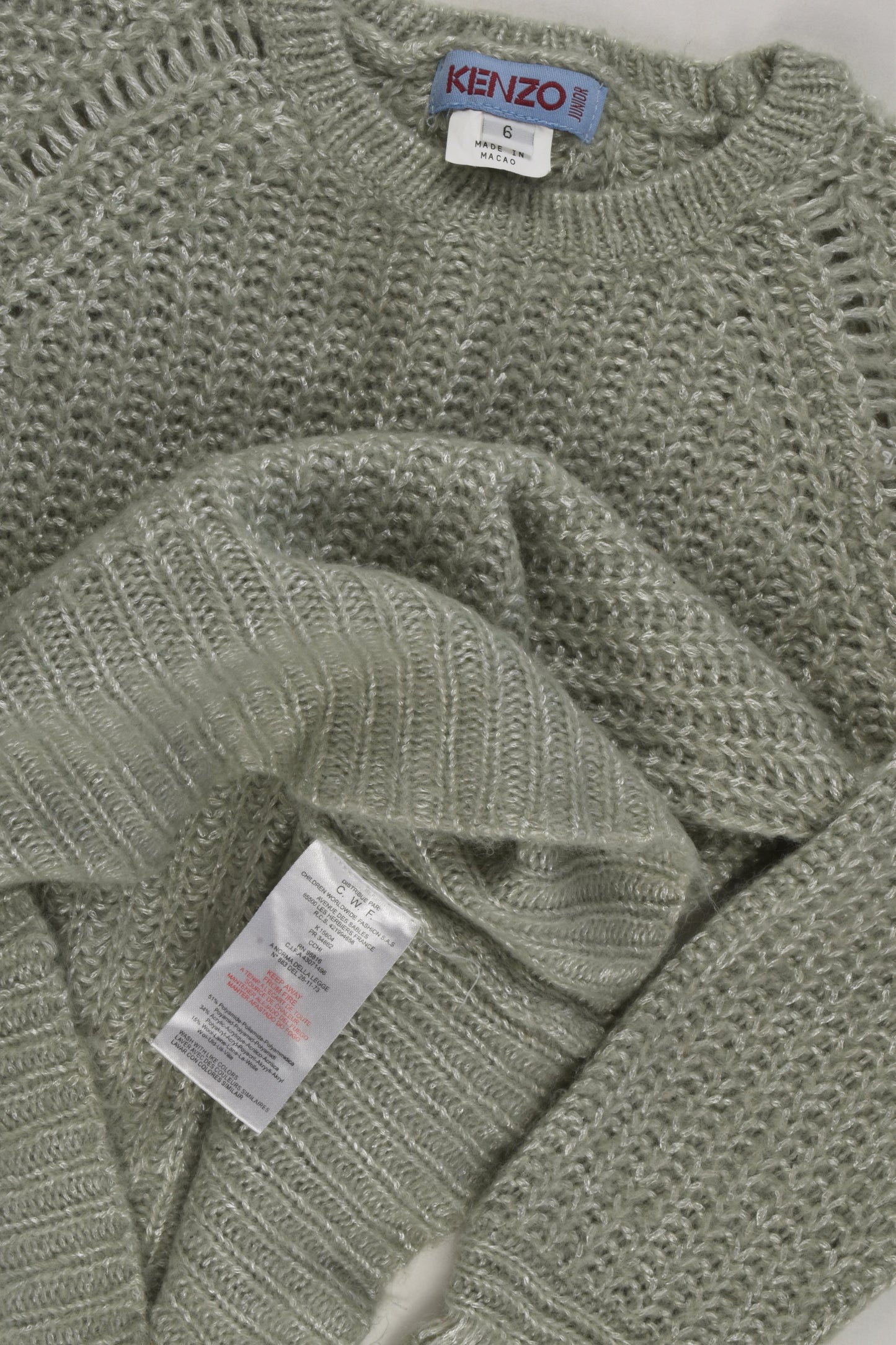 Kenzo Size 6 Knit Jumper
