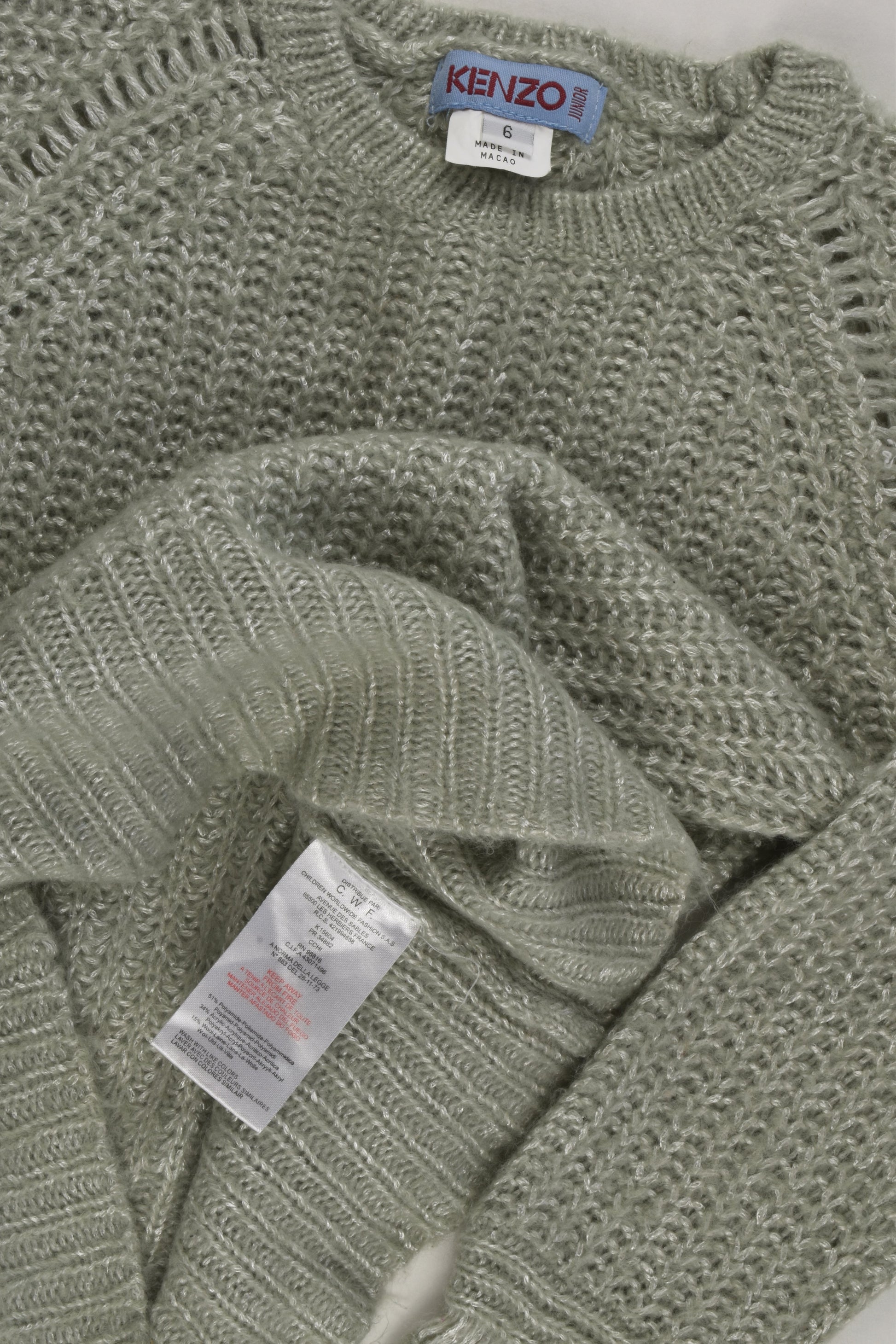 Kenzo Size 6 Knit Jumper