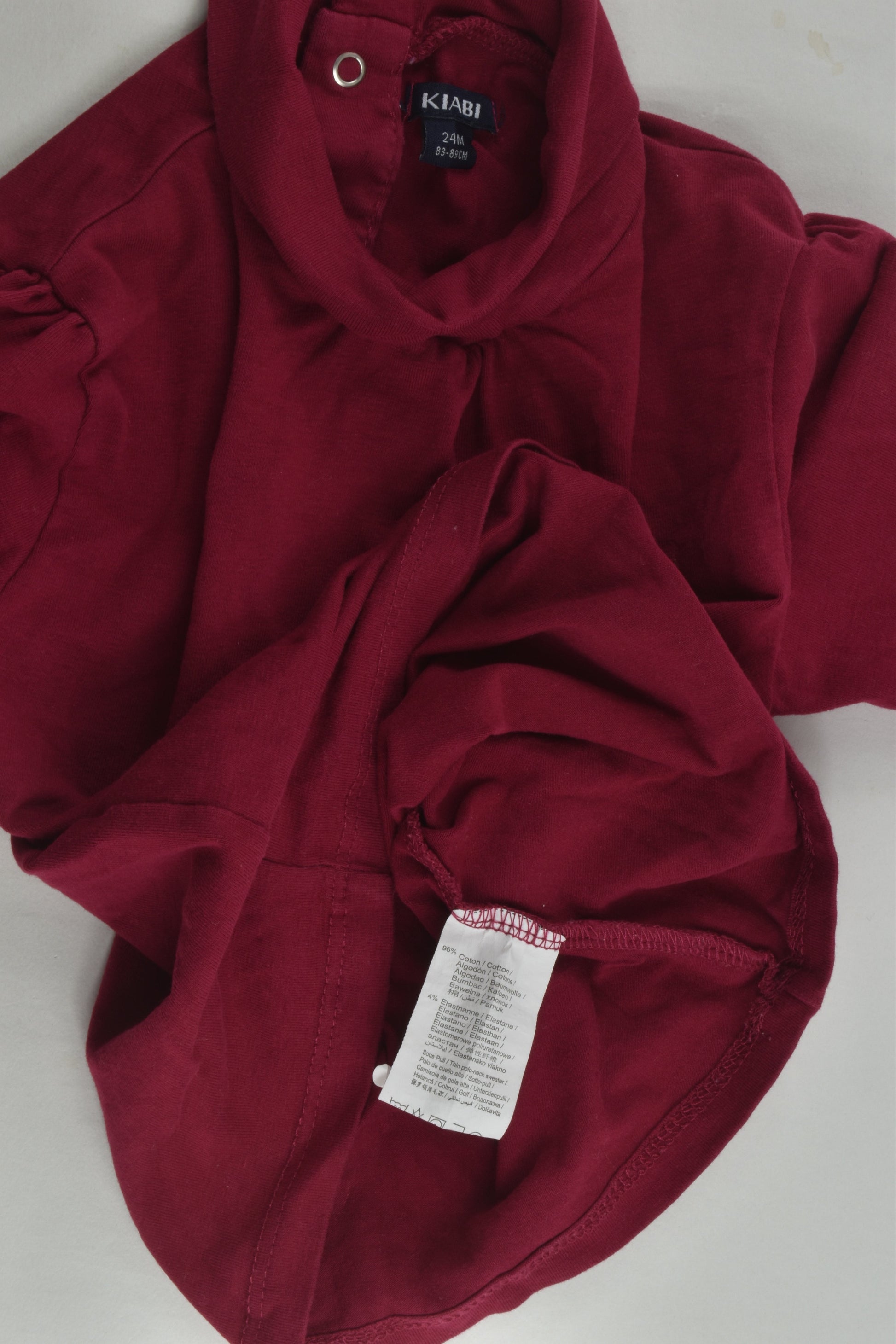 Kiabi Size 1-2 (24 months) Turtle Neck Top