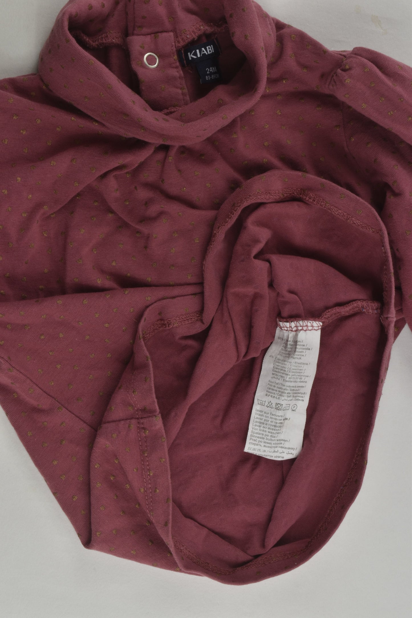 Kiabi Size 1-2 (24 months) Turtle Neck Top