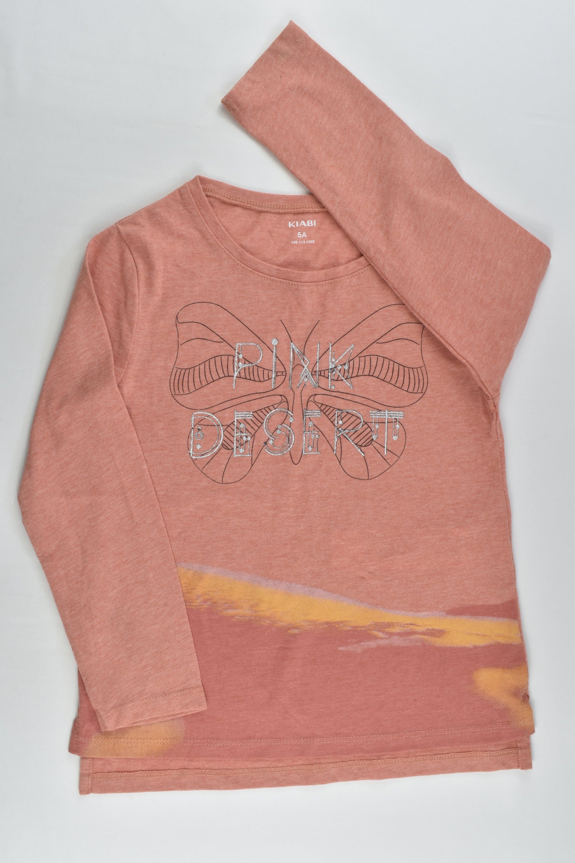 Kiabi Size 5 (108-113 cm) 'Pink Desert' Top