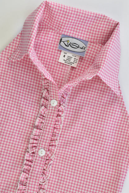 Kid Stuff Size 4 Vintage Checked Shirt