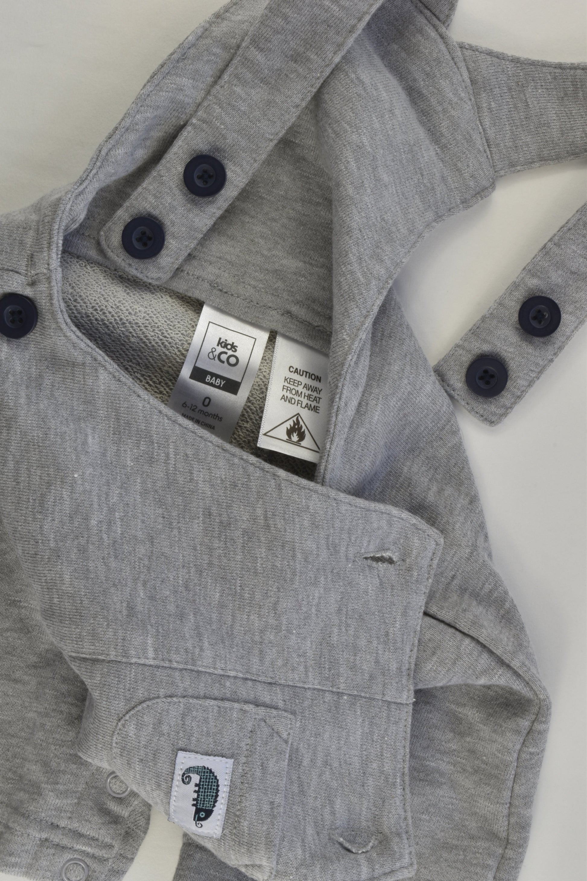 Kids & Co Size 0 Chameleon Short Overalls