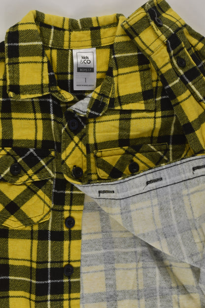 Kids & Co Size 1 Flannel Shirt