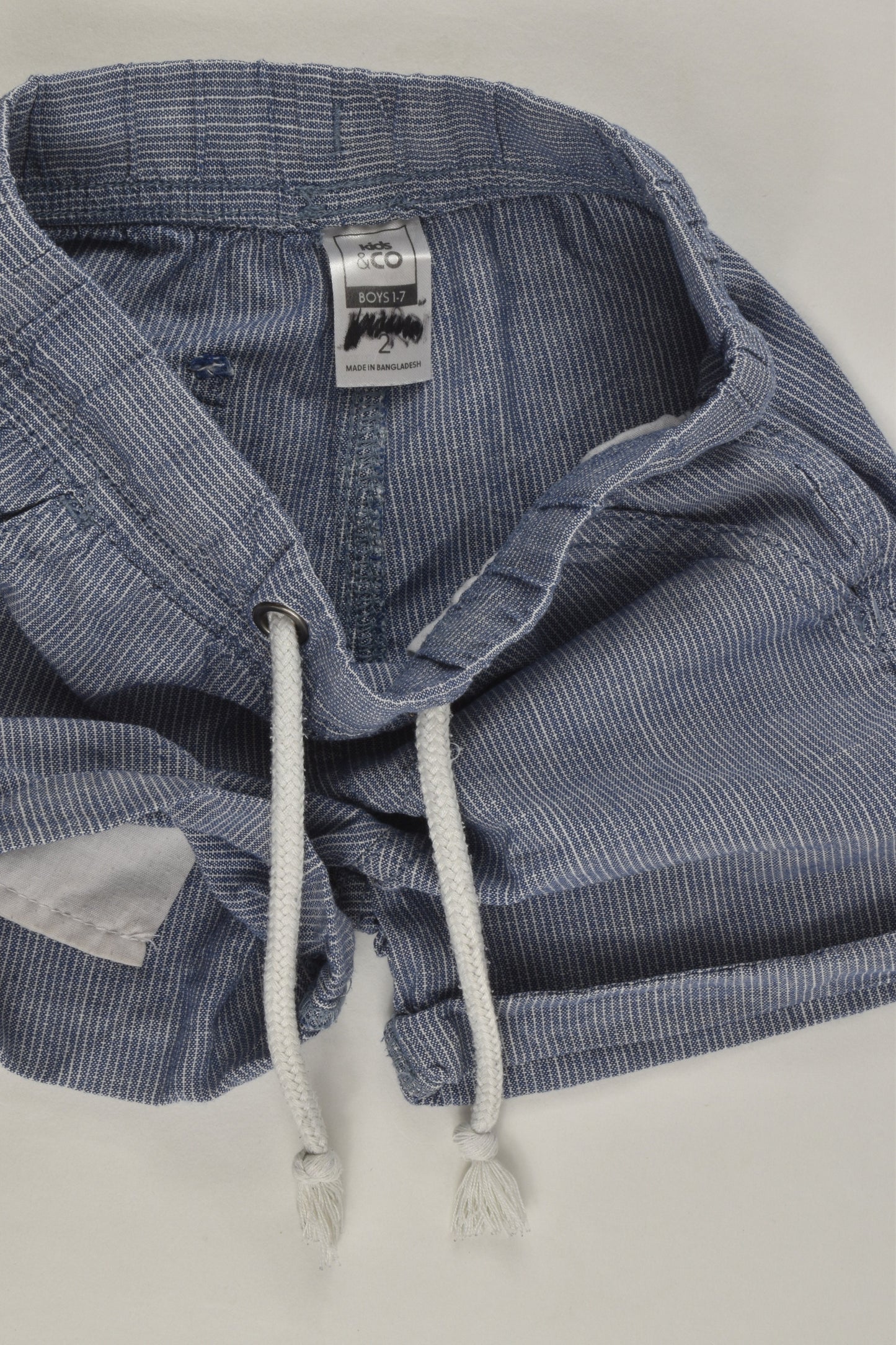 Kids & Co Size 2 Lightweight Striped Shorts
