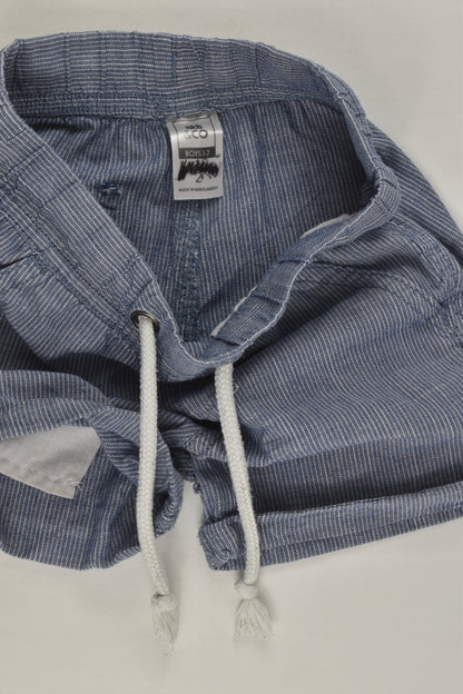 Kids & Co Size 2 Lightweight Striped Shorts