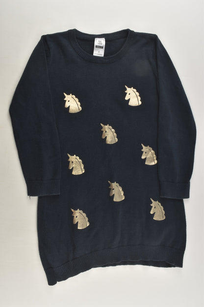 Kids & Co Size 4 Unicorn Knit Dress