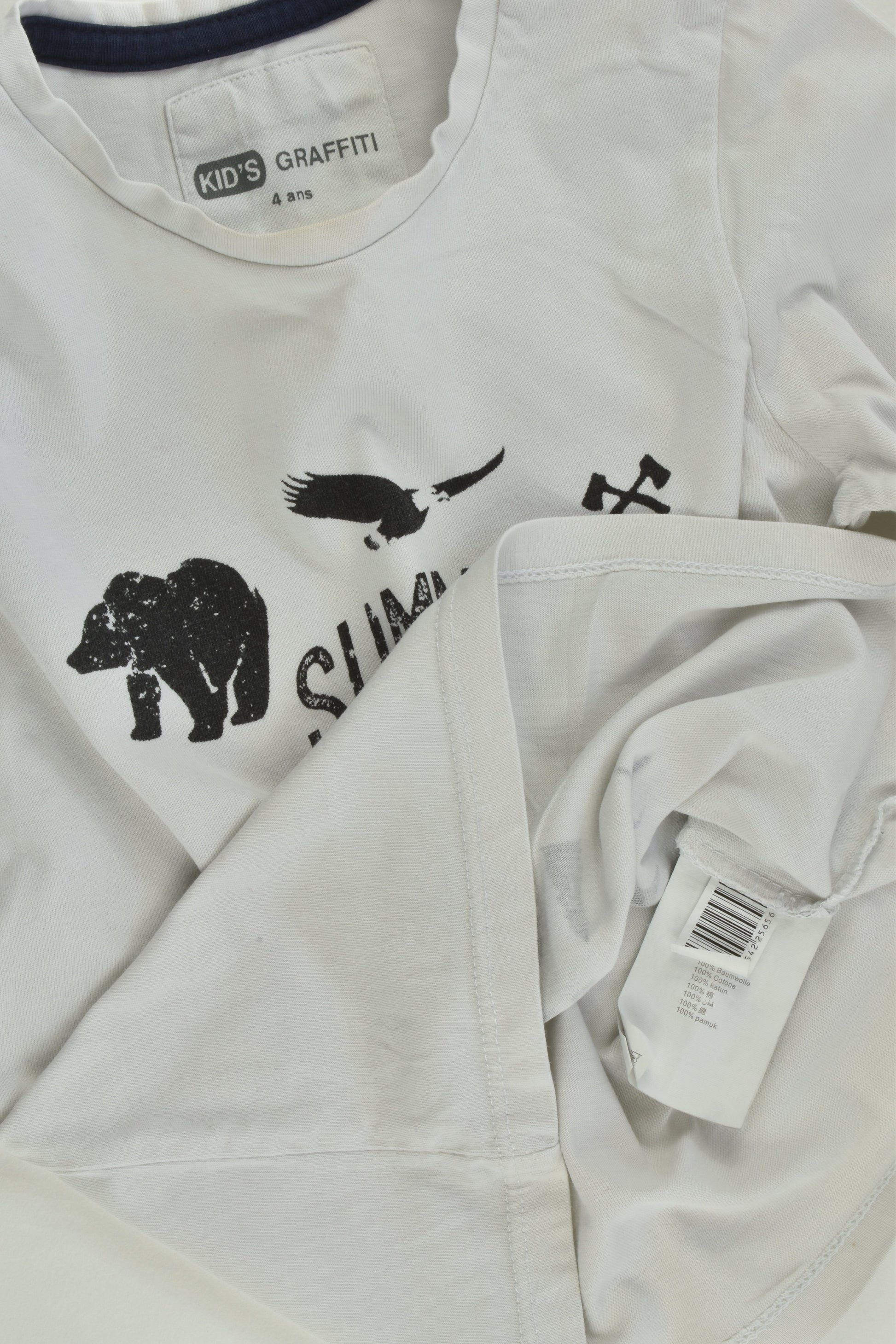 Kid's Graffiti Size 4 'Summer Exploration Camp' Top