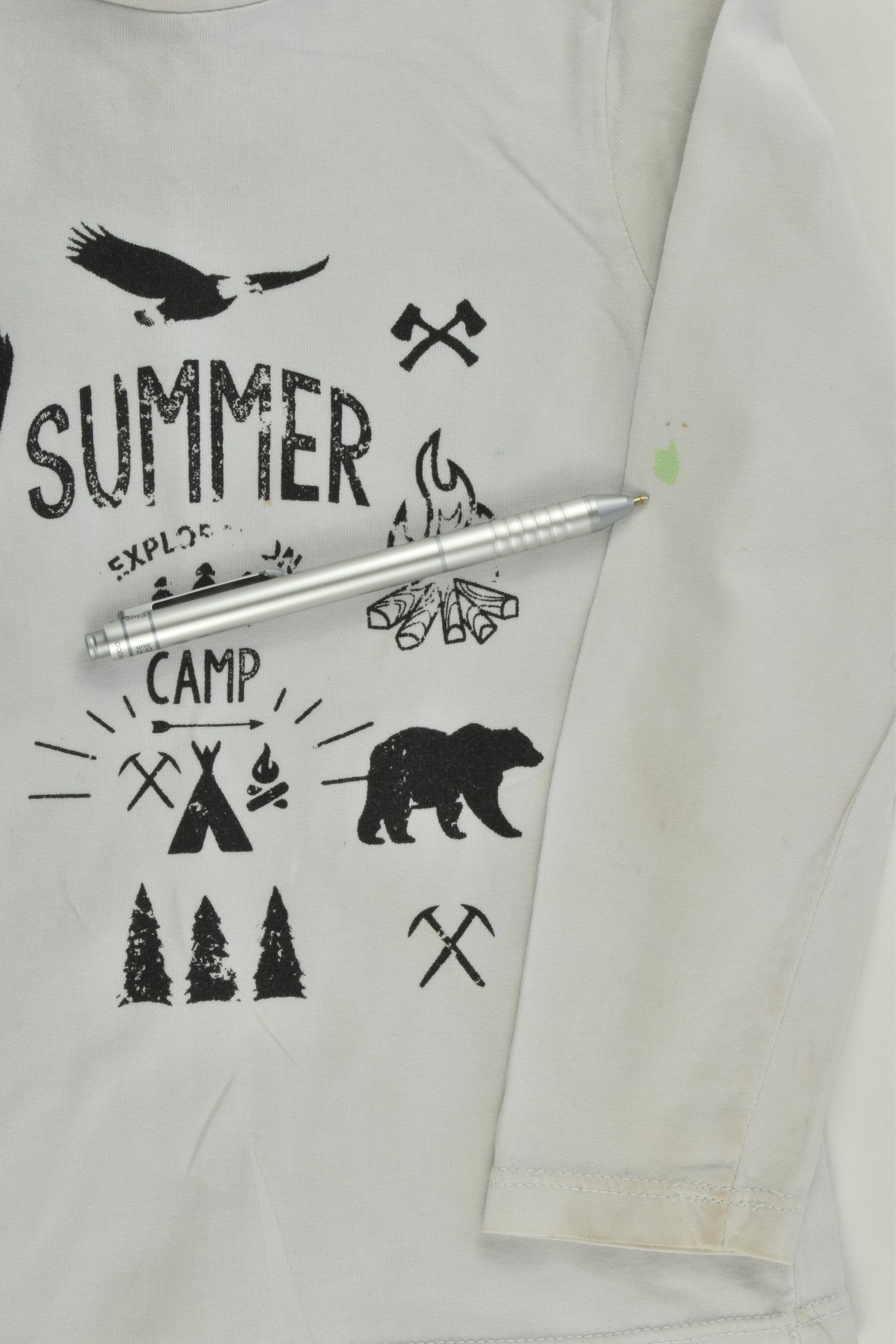 Kid's Graffiti Size 4 'Summer Exploration Camp' Top