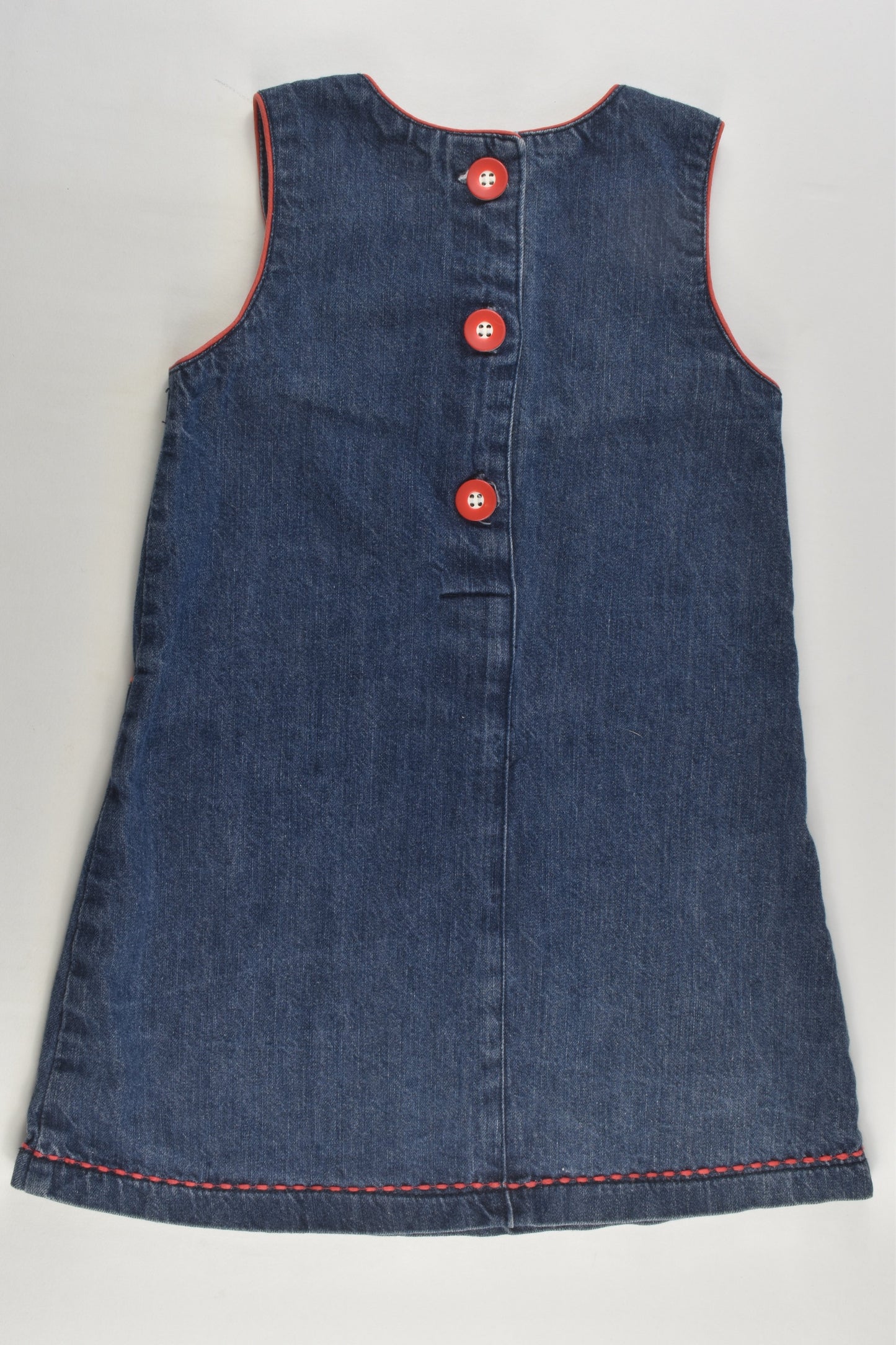 Kids Stuff Size 4 Denim Pinafore Dress