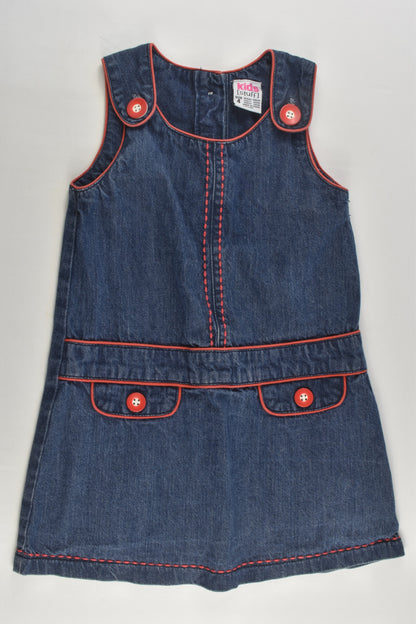 Kids Stuff Size 4 Denim Pinafore Dress