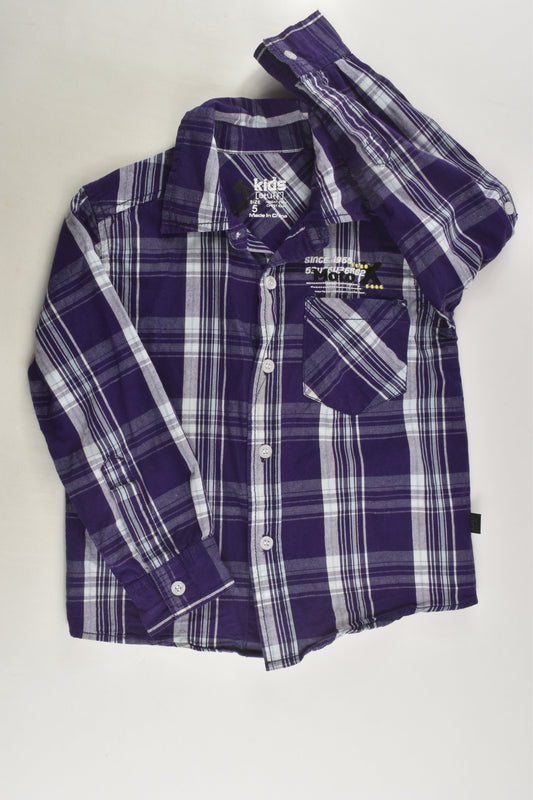 Kids Stuff Size 5 Checked Shirt