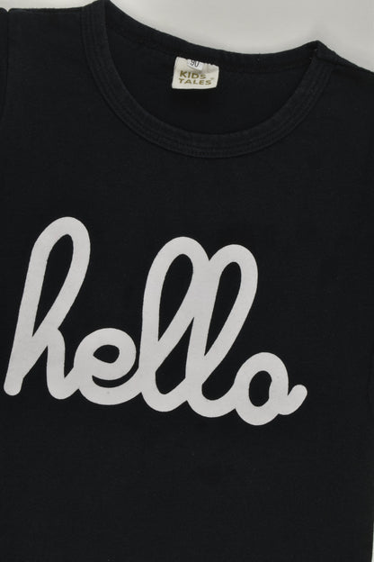 Kids Tales Size 1-2 (90 cm) 'Hello' T-shirt