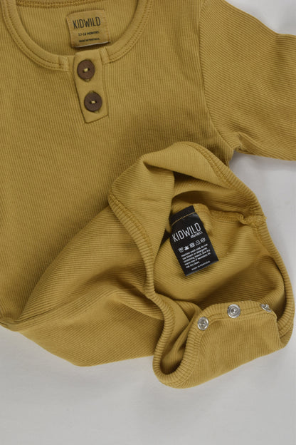 Kidwild Organic Size 1 Ribbed Bodysuit