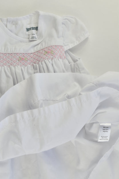 Korango (AU) Size 000 (0-3 months) Lined Smocked Dress