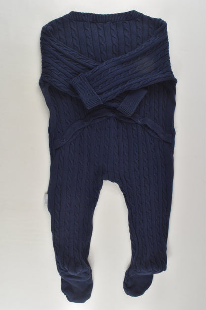 Korango Size 0 (6-12 months) Knit Footed Romper