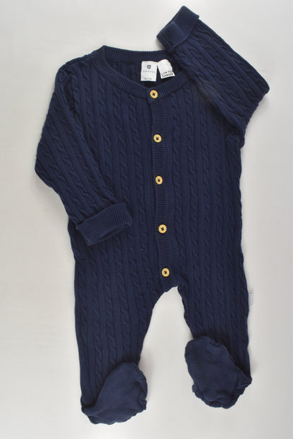 Korango Size 0 (6-12 months) Knit Footed Romper