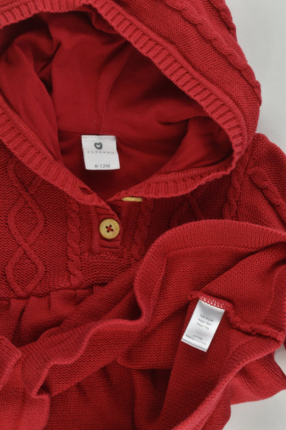 Korango Size 0 (6-12 months) Knitted Hooded Dress