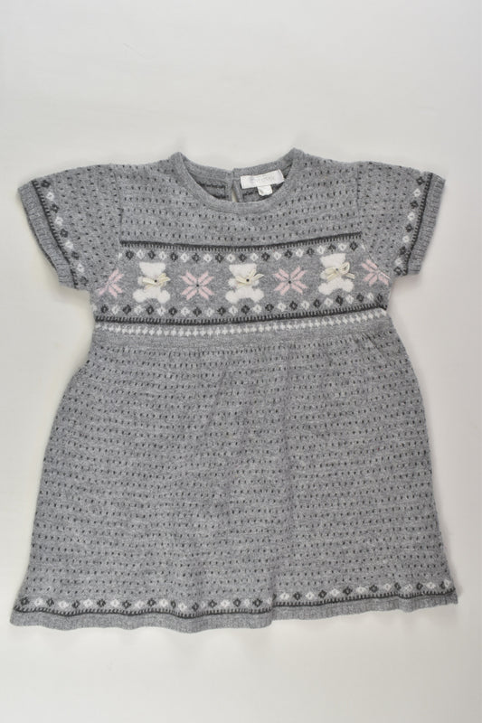 Krytik Size 0 (80 cm) Teddy Bear Knit Dress