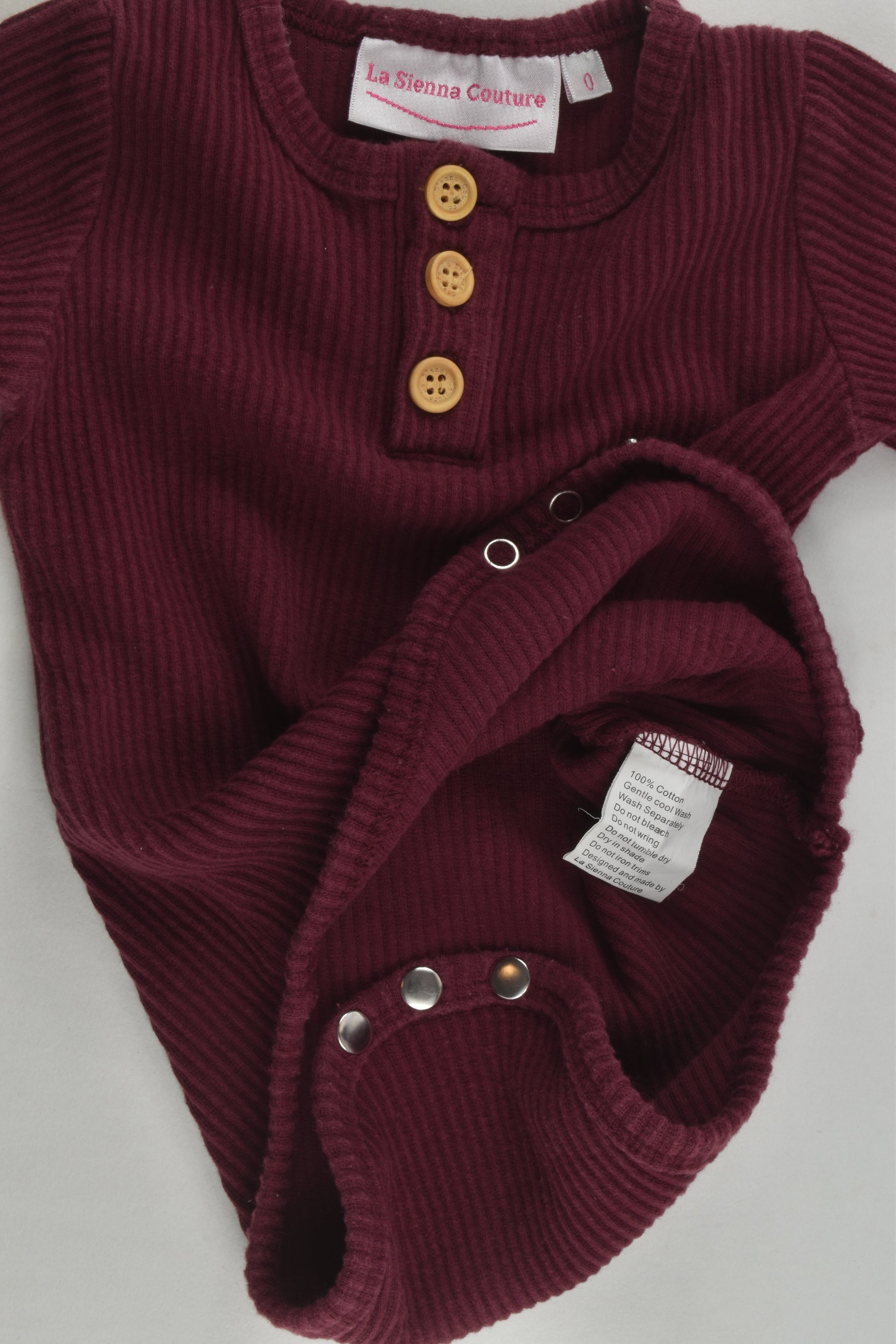 La Sienna Couture Size 0 Ribbed Bodysuit