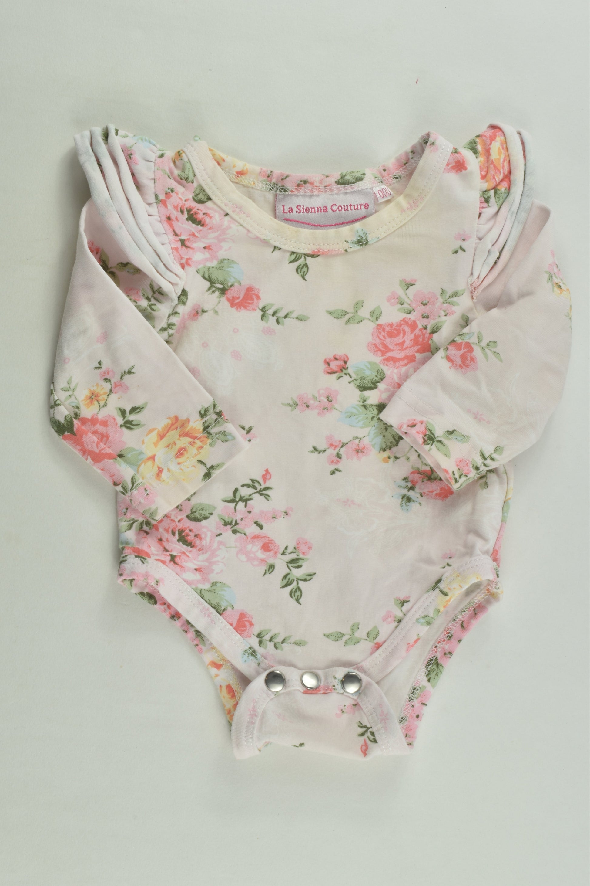 La Sienna Couture Size 000 Floral Bodysuit