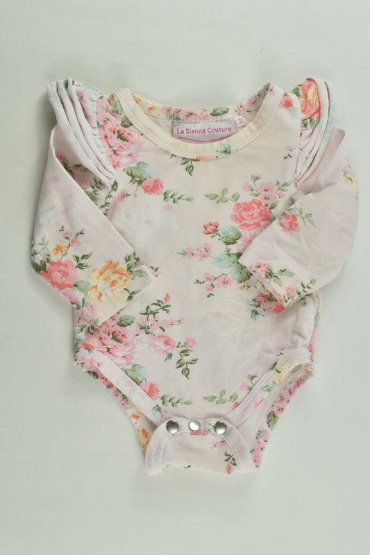 La Sienna Couture Size 000 Floral Bodysuit