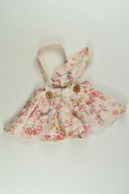 La Sienna Couture Size 000 Lined Floral Suspender Dress