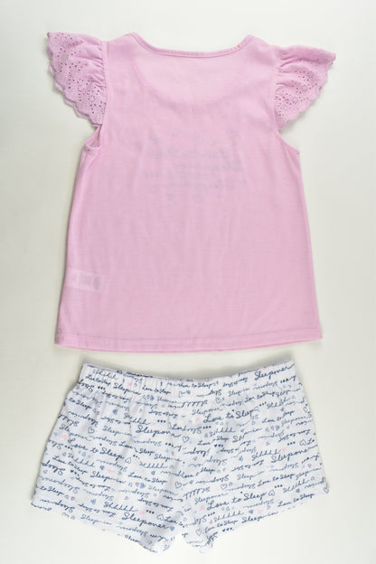 Laura Ashley Size 7/8 'Love To Sleep' Short Pyjamas