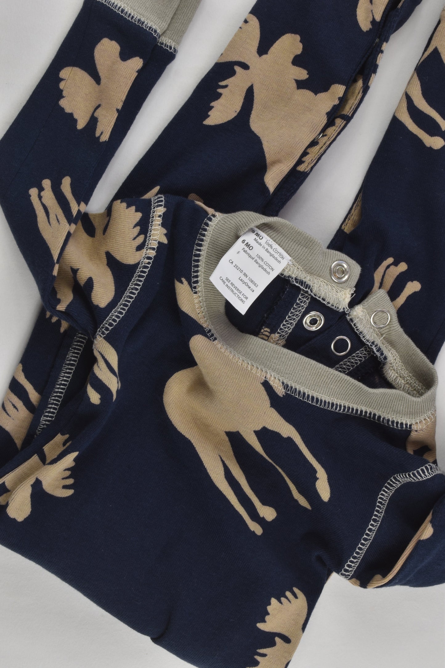 Lazy One Canada Size 00 (6 months) Moose Flap Jack Onesie