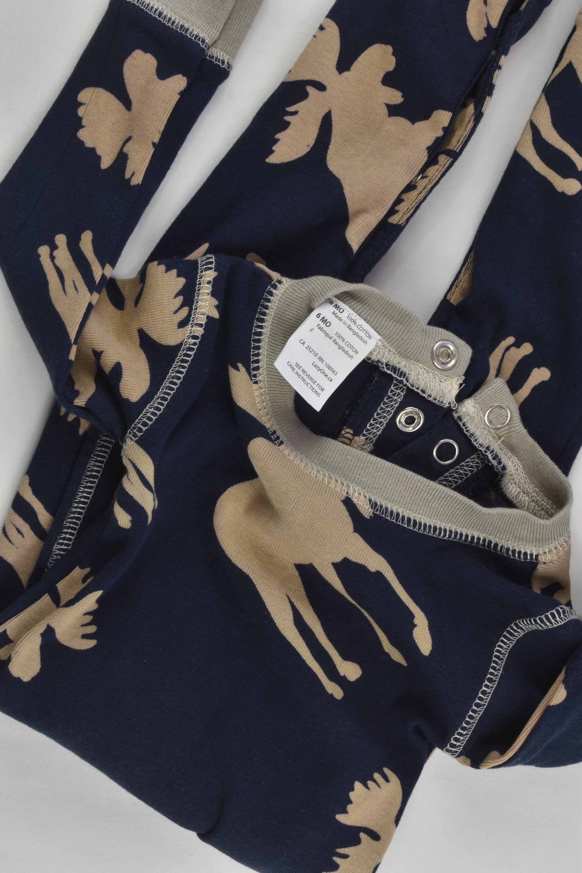 Lazy One Canada Size 00 (6 months) Moose Flap Jack Onesie