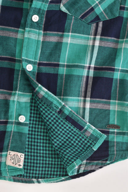 Lee Cooper Size 10 Checked Casual Collared Shirt