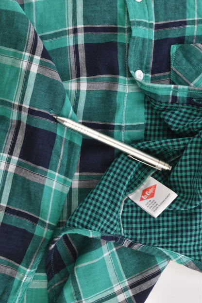 Lee Cooper Size 10 Checked Casual Collared Shirt