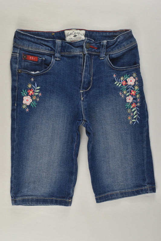 Lee Cooper Size 6 Floral Embroidery Denim Pants