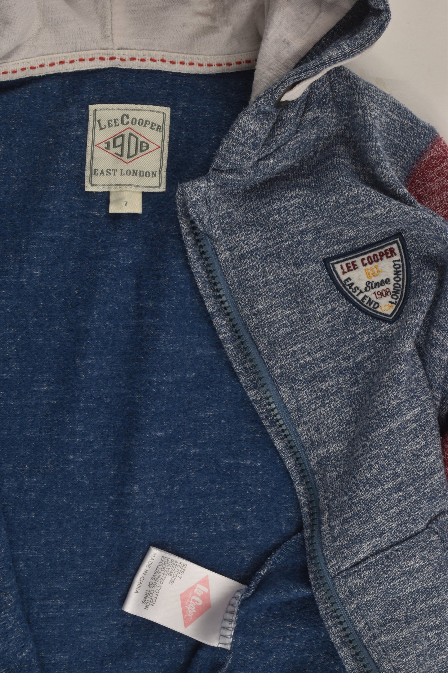 Lee Cooper Size 7 Zip Jumper