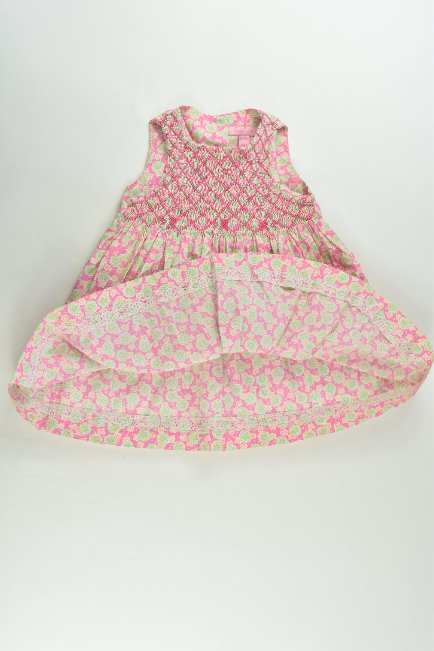 Lilly Pulitzer Size 2 (18-24 months) Smocked Dress