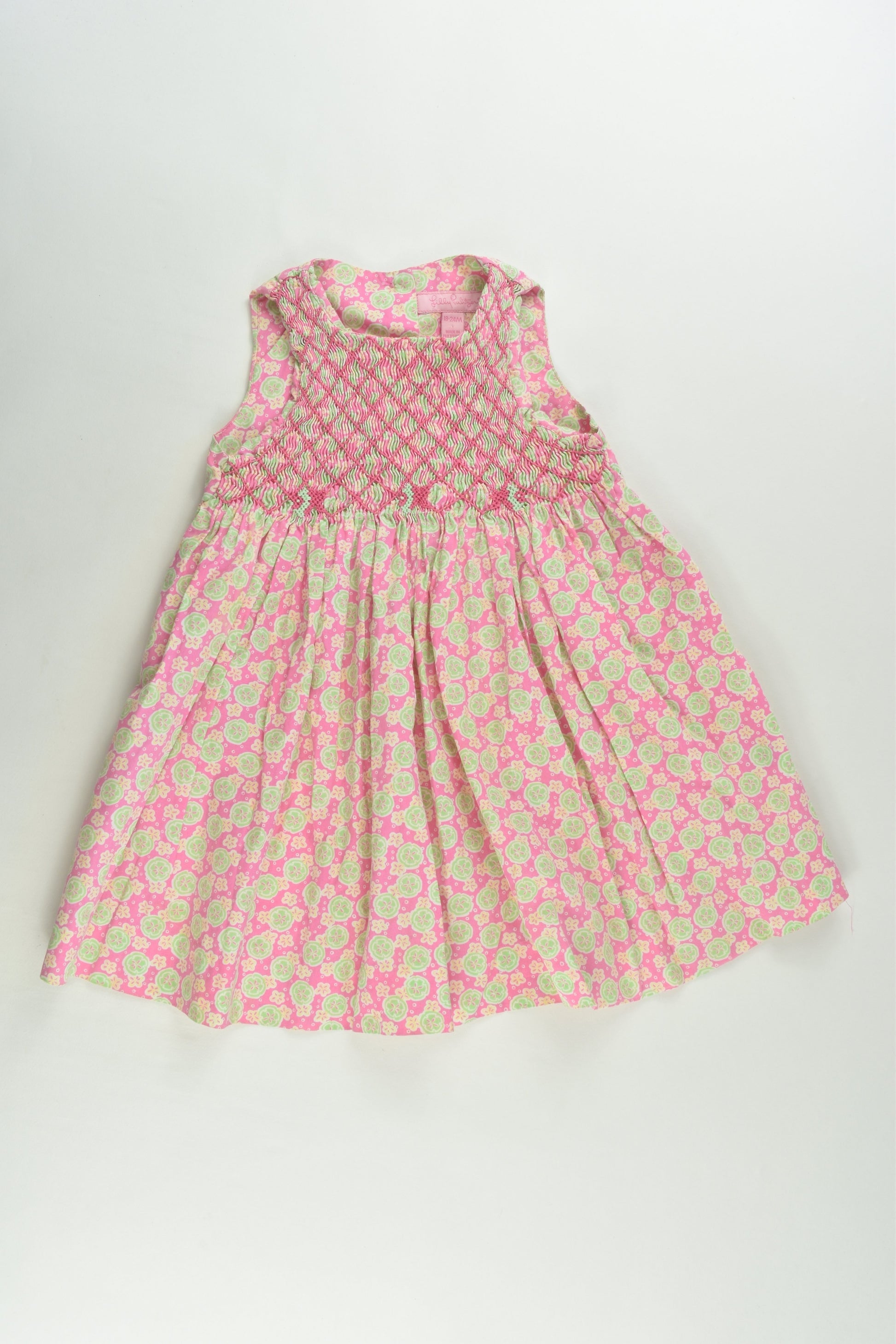 Lilly Pulitzer Size 2 (18-24 months) Smocked Dress