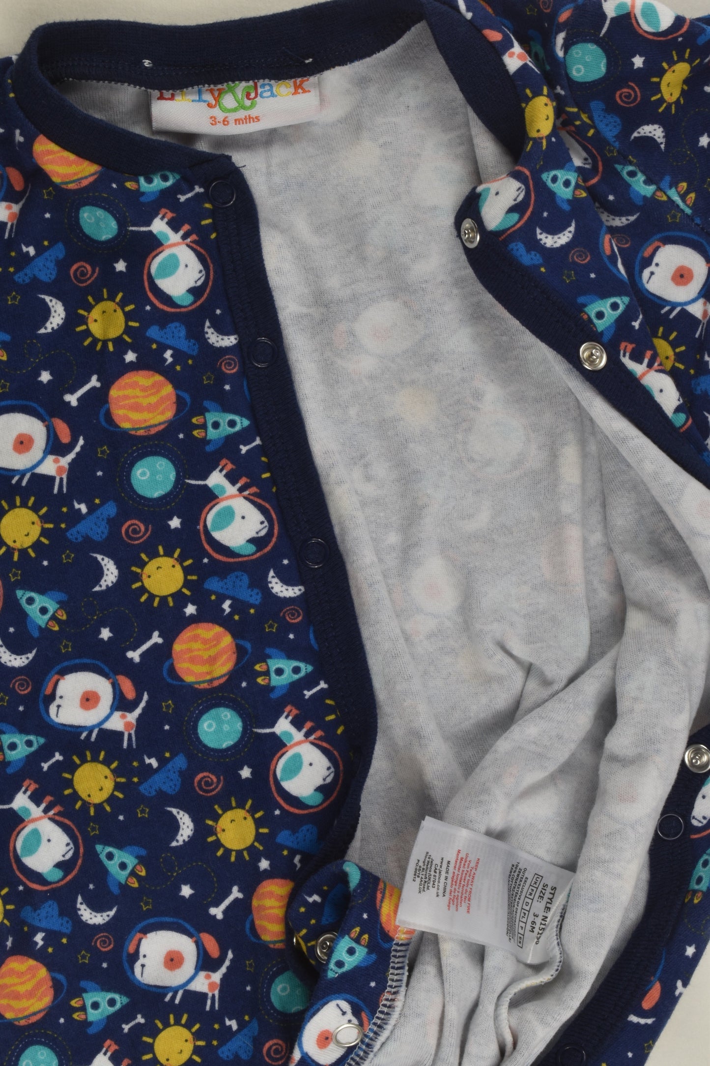 Lily & Jack Size 00 Space Dog Romper