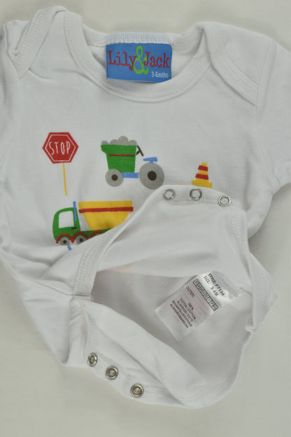 Lily & Jack Size 00 Vehicles Bodysuit
