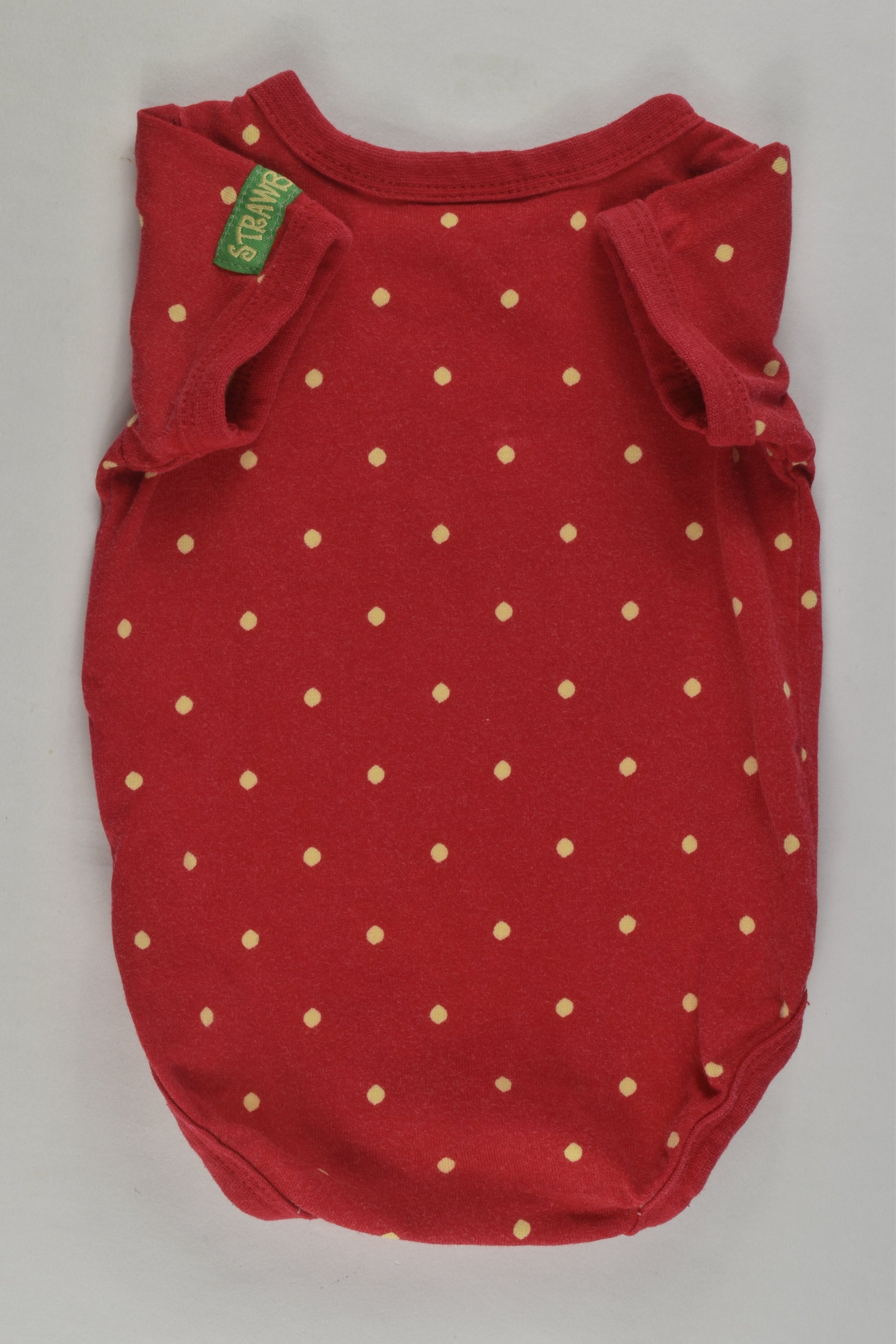 Lindex Size 000 (56 cm) Strawberry Bodysuit