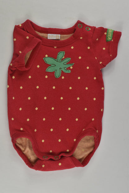 Lindex Size 000 (56 cm) Strawberry Bodysuit